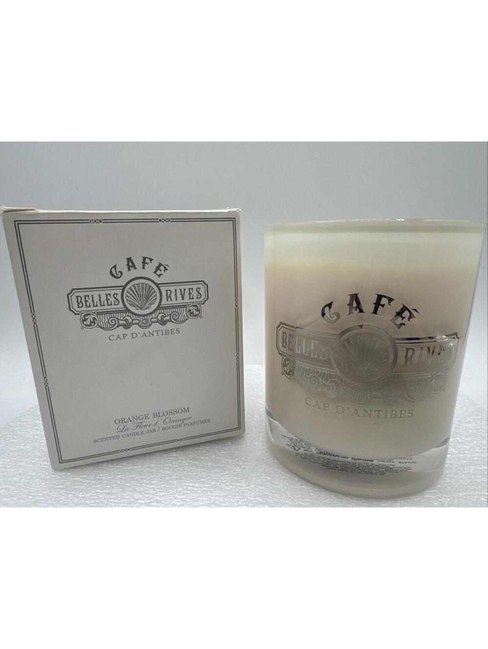 ZODAX Orange Blossom Single Wick 15.9oz Candle Glass Cafe Belles Rives Scented